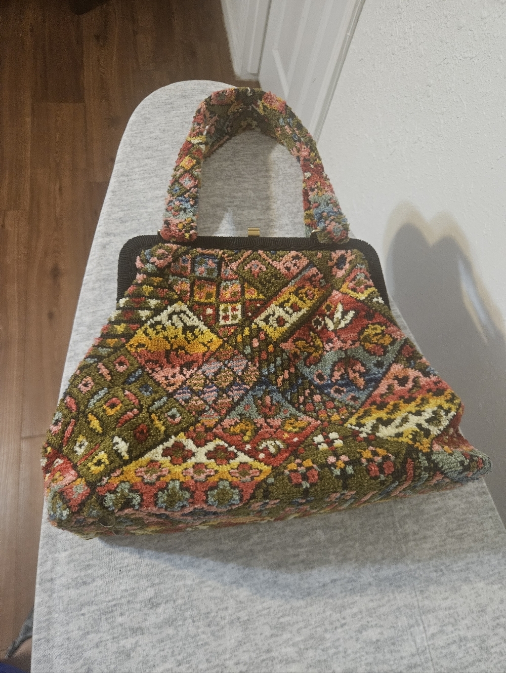 Vintage Carpet Tapestry Handbag